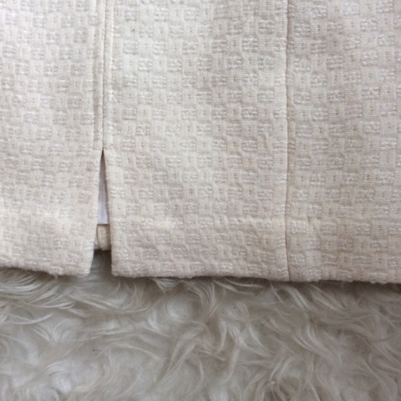 ⭐️HP⭐️NWT BR Petite Ivory Wool Blend Skirt - Picture 5 of 8